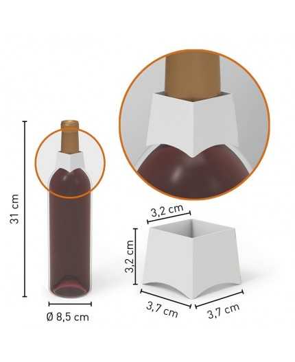 Collerette carton pour bouteilles