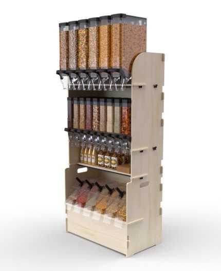 Configurateur Trémies - Meuble Vrac 90 - 3 tablettes - L.92cm