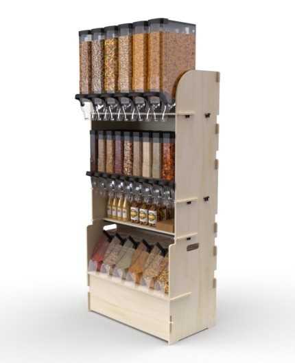 Configurateur Trémies - Meuble Vrac 90 - 3 tablettes - L.92cm