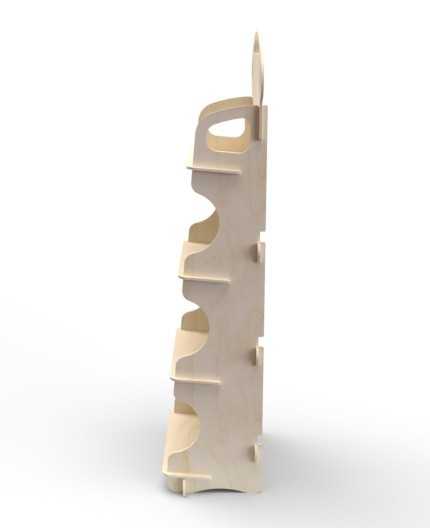 DECORUM - présentoir  bois 4 tablettes - 175x72cm