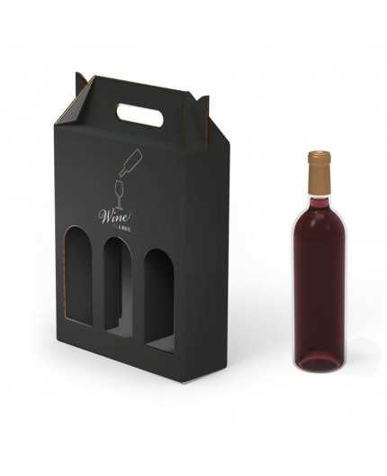 Emballage de transport en carton - 3 bouteilles