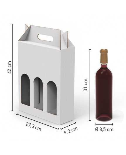 Emballage de transport en carton - 3 bouteilles