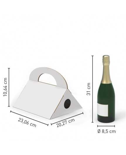 Etuis porte bouteille Triangle - 1 bouteille