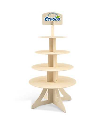 FAGUS - Présentoir 360 degrés 4 niveaux