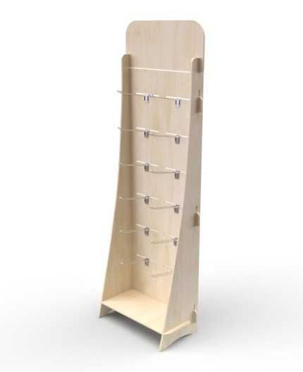 GARRYA 1 - Présentoir bois pour broches 165x55cm