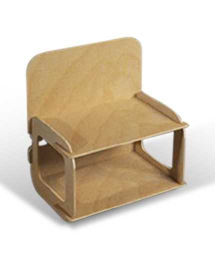 HALESIA - Présentoir de comptoir bois design 2 tablettes - (L) 39cm