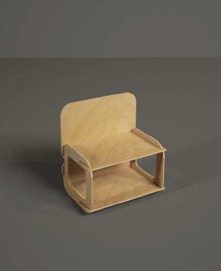 HALESIA - Présentoir de comptoir bois design 2 tablettes - (L) 39cm