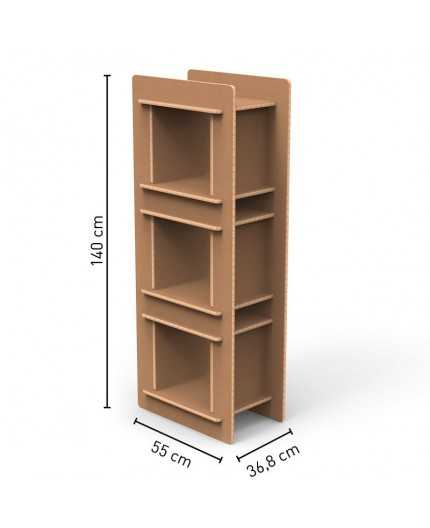 Honoré - présentoir colonne Kraft 55x37x140