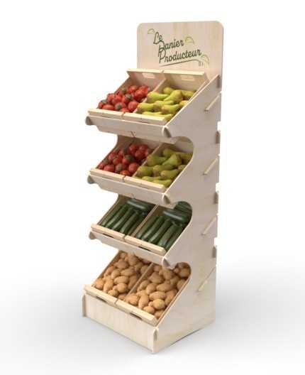 HORTUS - Présentoir vrac fruits et légumes 180x63cm