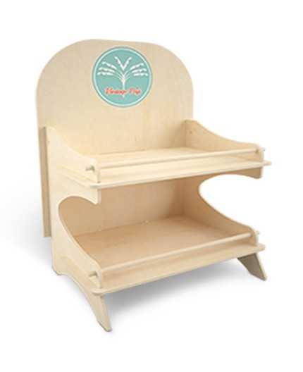 LARIX - Présentoir de comptoir 2 tablettes - (L) 39cm