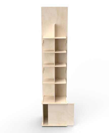 MIA (S) - Présentoir bois 2x5 tablettes 184x40cm
