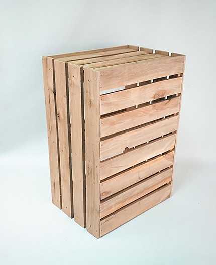 NUCES - présentoir de comptoir bois brut 500x300x260mm