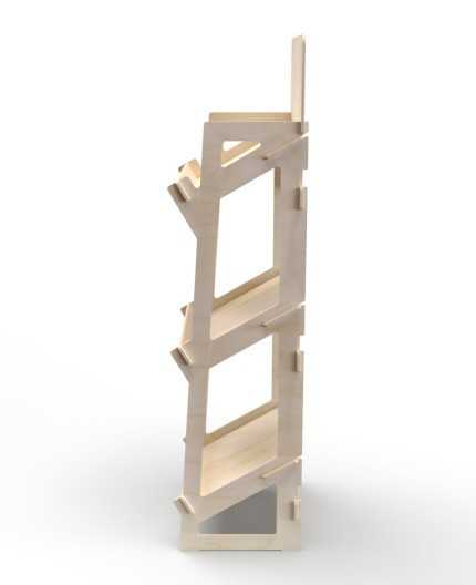 ORBIS - Présentoir bois caisses vrac 174x54cm