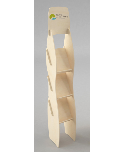 PAPYRUS 3 - Présentoir bois porte documents magazines