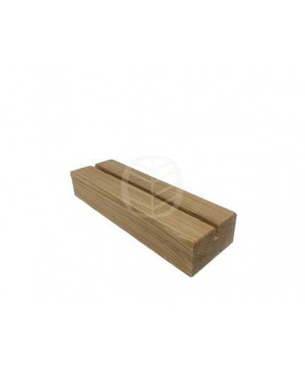 PLV bois hêtre - support visuel A5 - rainure 5mm