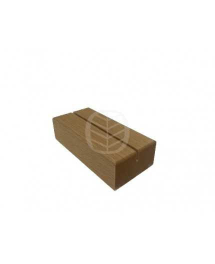 PLV bois hêtre - support visuel A6 - rainure 2mm