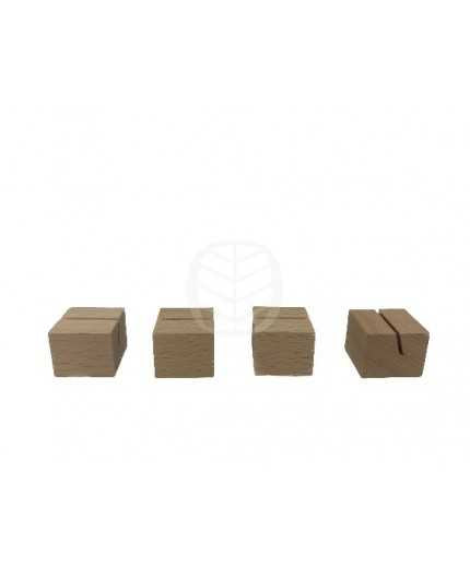 PLV bois - porte-étiquettes droit 20x25x20mm
