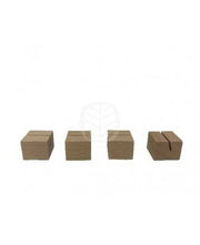 PLV bois - porte-étiquettes incliné 20x25x20mm