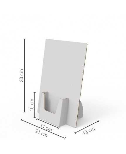 Porte leaflet carton - format A6 - 21x30 - présentoir flyers