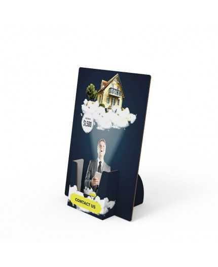 Porte leaflet carton - format A6 - 21x30 - présentoir flyers