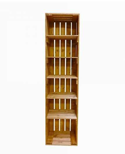 COLUMNAE 6 - Présentoir magasin bois 40x30x165 - 6 tablettes