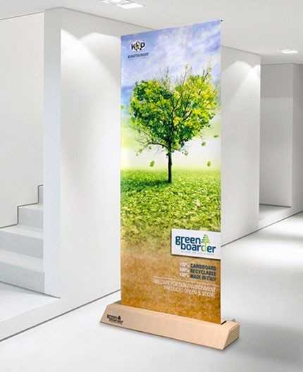 Roll up carton - 200x80 - visuel papier couché 200gr