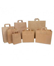 Sac Kraft 18x21+8 - anses plates