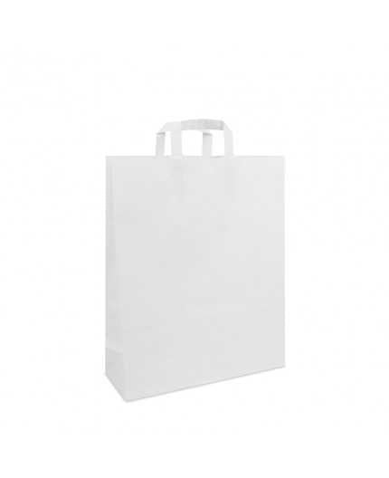 Sac Kraft 25x32+15 - anses plates