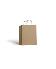 Sac Kraft 25x32+15 - anses torsadées