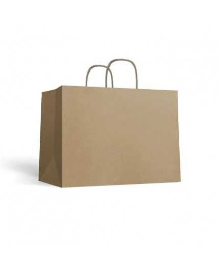 Sac Kraft 49x44+14 - anses torsadées
