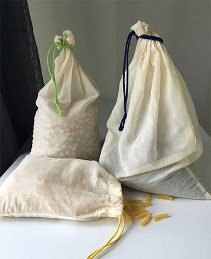 Sac Vrac Coton Bio 60grs 18 X 30cm- Taille S