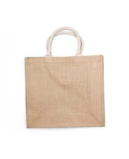 Sac en jute personnalisable NEMOURS - 41L X 37H - soufflet 15 cm