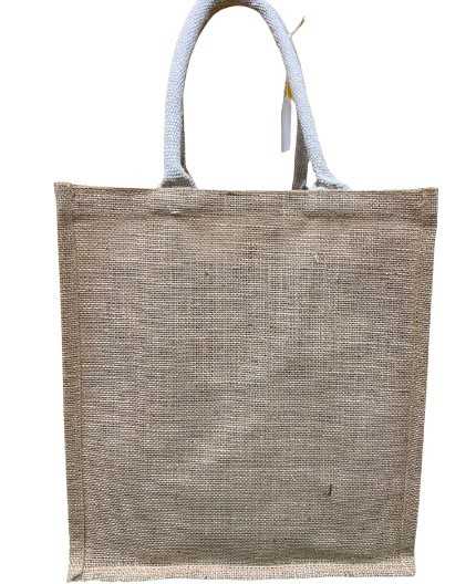 Sac Toile de Jute cabas 6 bouteilles JURANCON - 32 X 30 cm - soufflet 20cm