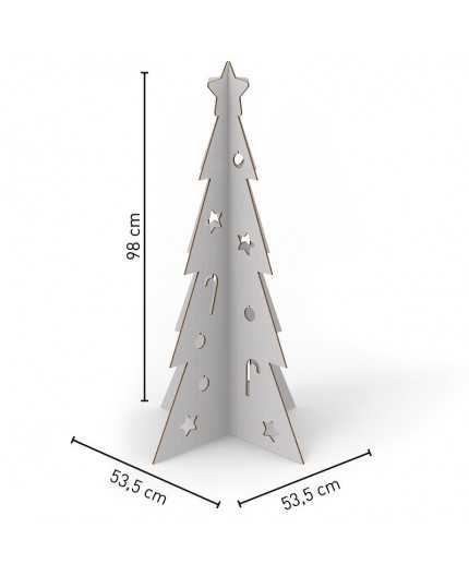 Sapin de Noël en carton - 98cm