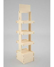 ULMUS - présentoir 4 tablettes double faces - 168x40x45cm