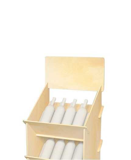 UVA - présentoir de sol 96 bouteilles - 170x56cm
