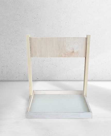 VELUM - PLV Présentoir bois 450x400x300mm