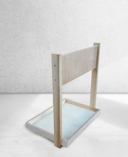 VELUM - PLV Présentoir bois 450x400x300mm