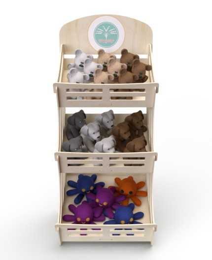 VITIS - présentoir bouteilles 3 tablettes - 172x76cm